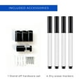 thumbnail image 5 of 15x20 Dry Erase Board for Wall - with .25 White Acrylic and Black Stand Off Finish - Perfect Whiteboard for Office, Home, Classroom - Durable and Stylish .25 White Acrylic Dry Erase Board, 5 of 8