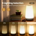 thumbnail image 4 of Noahstrong Night Light, Dimmable Touch Lamp for Bedroom, Portable Bedside Table Lamps, 5 Brightness and 13 RGB Colors Night Light Suitable for Bedroom/Office/Bathroom/Hallways/Living Room, 4 of 7