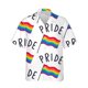 thumbnail image 3 of Camisetas con la bandera del arcoíris LGBT para hombres y mujeres, camisetas con estampado 3D, personalidad, solapa fresca, botón único, blusas de verano de manga corta, 3 of 5