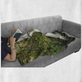thumbnail image 6 of Hobbits Soft Flannel Fleece Throw Blanket, Falls of Rivendell Multnomah Waterfall Oregon Hobbit Elf Path Bridge Scene Image, Cozy Plush for Indoor and Outdoor Use, 60" x 80", Green, by Ambesonne, 6 of 6
