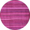 thumbnail image 1 of Ahgly Company Indoor Round Abstract Pink Modern Area Rugs, 3' Round, 1 of 4