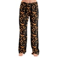 thumbnail image 2 of Satingcolo Halloween Pajama Pants Women Cute Funny Pumpkin Print Pajamas Casual Elastic Waist Palazzo Pants Fall Sleepwear, 2 of 5