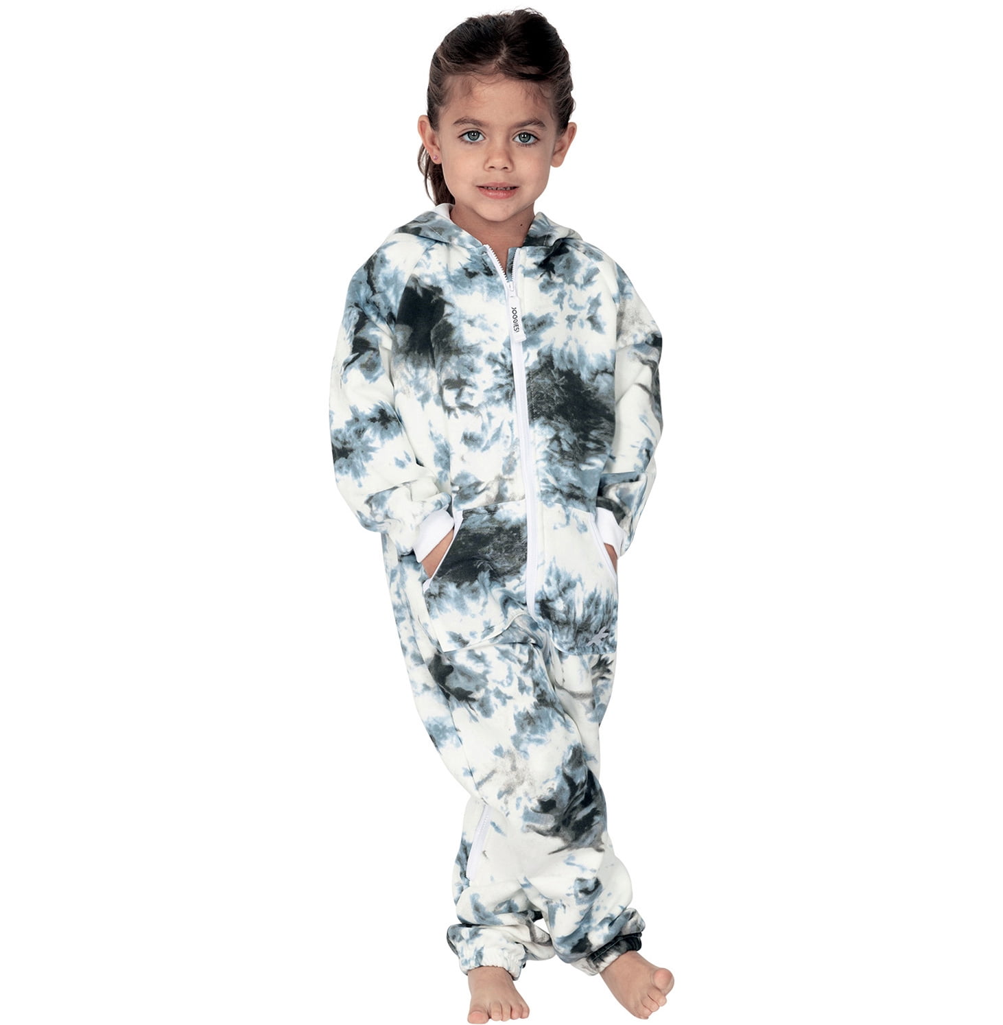 Doogie Joggies - TieDye Black Pet Hoodie - Pet - XSmall (Fits Up to 10 lbs)