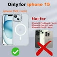 thumbnail image 2 of for iPhone 15 Case with Stand, 2X [Tempered Glass Screen Protector], [Compatible with Magnetic], Built-in Camera Kick-Stand Phone Case for iPhone 15, Magnetic Case for iPhone 15, 6.1”, Clear, 2 of 14