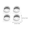 thumbnail image 2 of Miangastore 4pcs Table Leg Mount Iron White Sleek Design Furniture Legs DIY Projects, 2 of 8