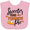 thumbnail image 3 of Inktastic Thanksgiving Sweeter Than Pumpkin Pie Boys or Girls Baby Bib, 3 of 4