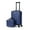 Blue, variant on 2PCS Luggage Two Piece Rolling Luggage Set Lightweight With Hook 20″ + 14″ Black
