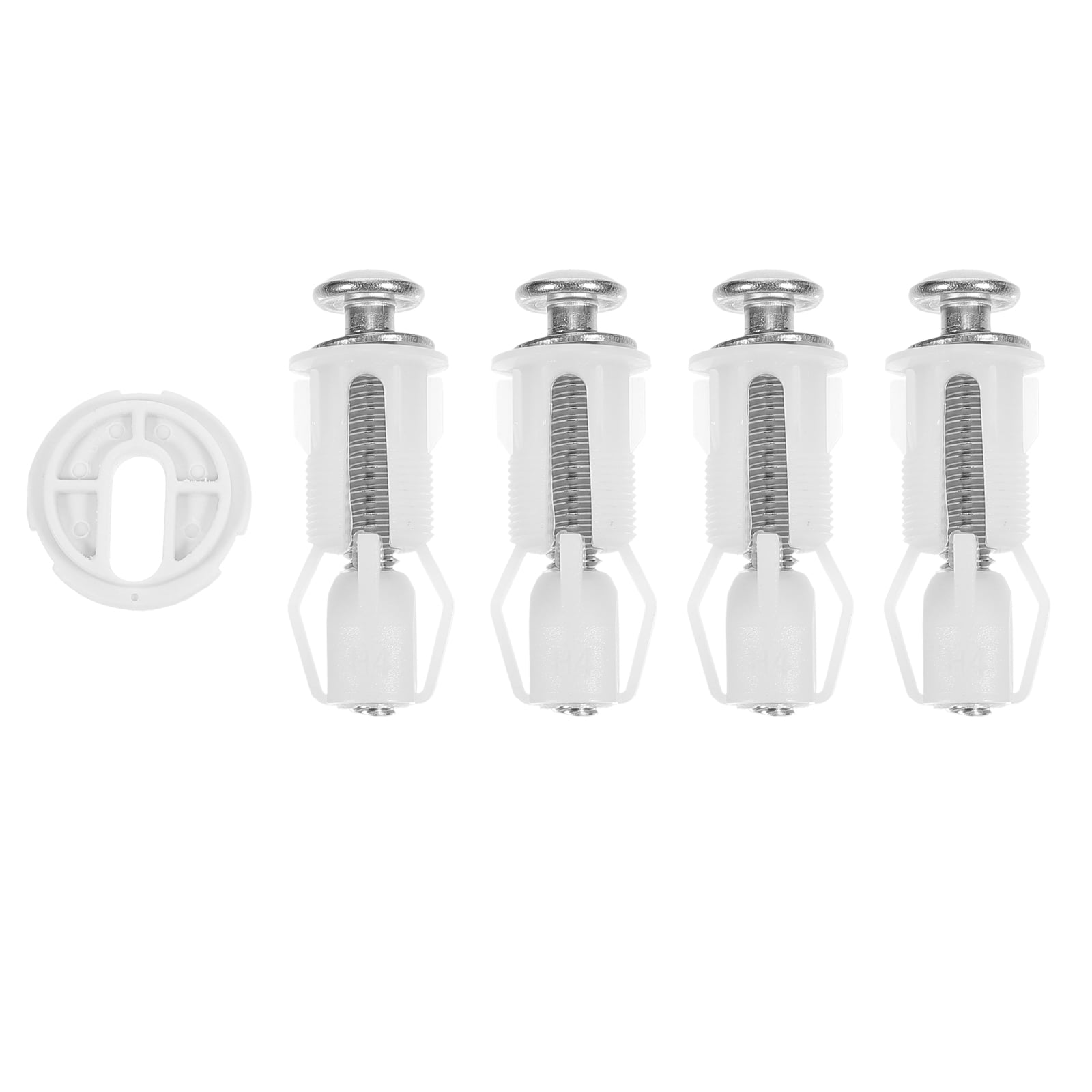 NUOLUX 4pcs Toilet Seat Bolts Screws Toilet Seat Cover Hole Fixing Kits