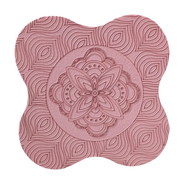 Rodillera de yoga cómoda para mujeres y hombres, ideal para ejercicios de oficina. Rosa