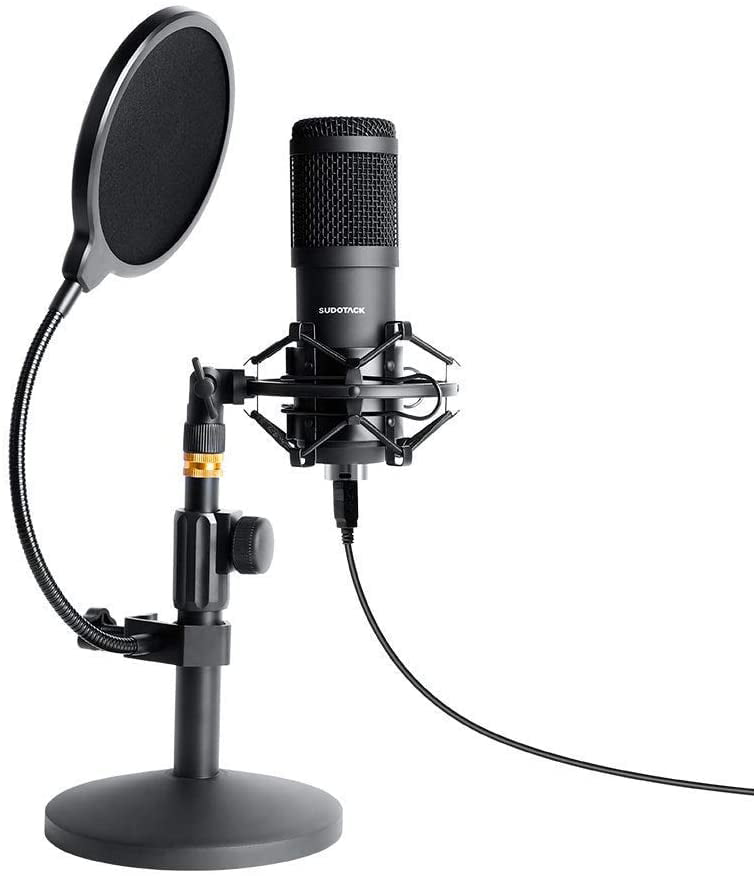 Gaming for Recording USB Condenser Microphone with Stand Shock Mount 192kHZ//24bit Professional PC Streaming Cardioid Podcast Microphone Kit with Boom Arm Pop Filter YouTube