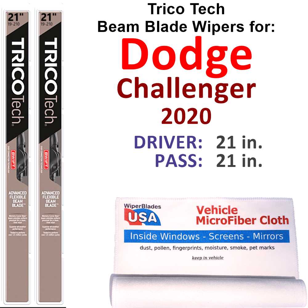 2020 Dodge Challenger Beam Blade Wipers (Set of 2)