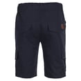 thumbnail image 4 of Qiylii Men's Short Gym Trousers,Daily Skinny Stretching Pure Color Cargo Shorts, 4 of 9
