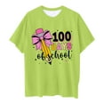 thumbnail image 4 of Toddler Tshirts Girls 4t Round Neck Girls' Short-Sleeve Shirts and Tops Letter Print Fashion Vacation Tops Toddler Clothes for Girls 3-4 Years（Light Green）, 4 of 4