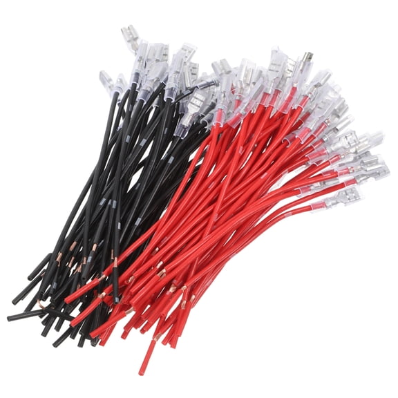 WORGEOUS 94pcs Female Spade Crimp Terminal With Sleeve And Wire Female Spade Quick Splice Connector Assortment Kit Wire Crimp Terminal Assortment Kit