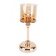 thumbnail image 3 of Soporte De Velas, candelabro ligero De lujo, ambiente romántico, lámparas transparentes doradas champán, Símica Decorativa Para Restaurante, 3 of 7