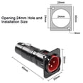 thumbnail image 4 of Adaptador XLR de montaje en panel pasante macho a hembra de 3 pines, 4 of 8