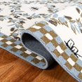thumbnail image 3 of Safavieh Chelsea 2'6" X 10' Hand Hooked Wool Rug in Ivory and Blue, 3 of 5