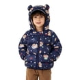 thumbnail image 2 of Shadoumai Girls Winter Coat Warm Padded Hooded Jacket Casual Outerwear for Toddler Kids, 2 of 4