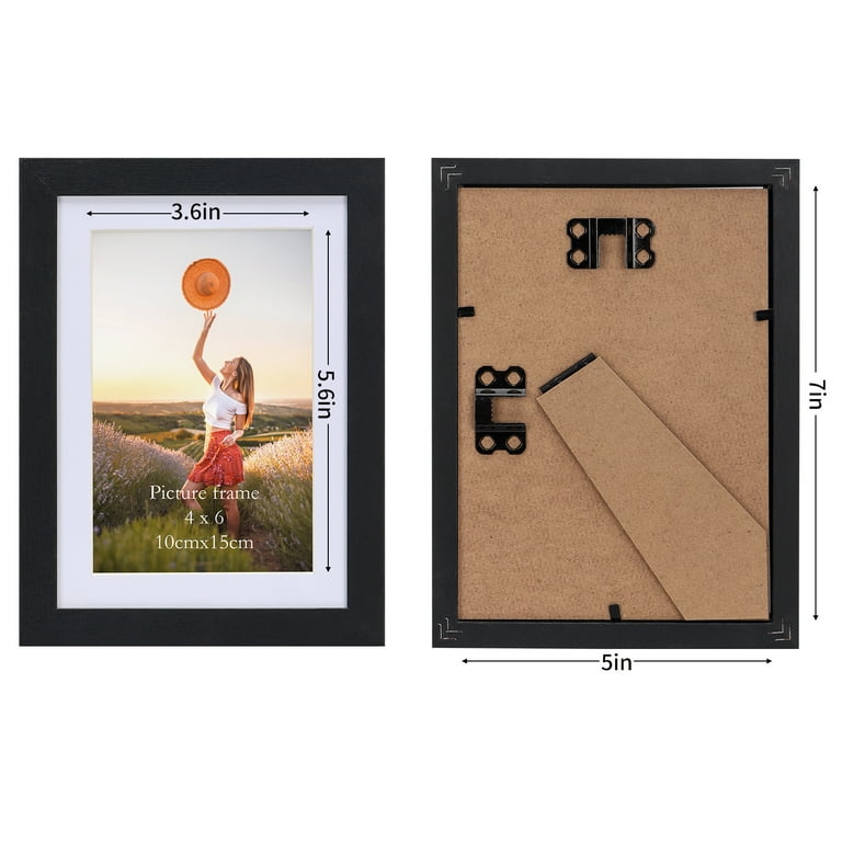 絵画 FOCUSPRIME 5 Giftgarden Wooden Picture Frames Set 15, 4x6 or 5x7 (w/o Mat