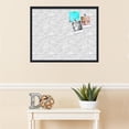thumbnail image 3 of PinPix 30x24 Custom Cork Bulletin Board Grey White Poster Board Has a Fabric Style Canvas Finish, Framed in Grey White, by ArtToFrames (PinPix-1872), 3 of 5