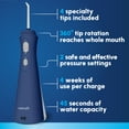 thumbnail image 3 of Waterpik Cordless Plus Water Flosser with 2 Settings, 4 Tips, ADA Accepted, Blue, 3 of 14