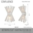 thumbnail image 3 of Minka Metropolitan - Confluence - 2 Light Wall Sconce-19.25 Inches Tall and, 3 of 7