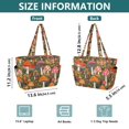 thumbnail image 4 of FORMRS Tote Bag for Women Quilted Large Capacity Travel Work Carry On Shoulder Handbag, Vibrant Mushroom, 4 of 7