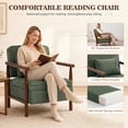 thumbnail image 6 of Accent Chair with Hidden Storage, LEGAHOME Antique Green Modern Arm Chair for Living Room, Comfy Corduroy Reading Armchair for Bedroom, with Solid Wood Leg for 250lbs Weight Capacity, 6 of 9