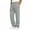 #Gray, variant on Fanshiluo Men's Loose Straight Leg Sweatpants, Drawstring Elastic Waist Casual Jogger Pants with Side Slit Hem,L,Big and Tall Men