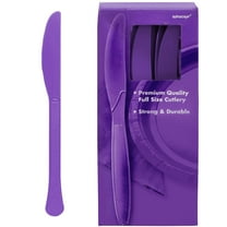 Purple Plastic Knives (100 Pack) - Party Supplies
