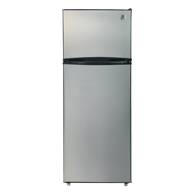 Réfrigérateur Arctic Chef 7,5 pi³ à montage supérieur, réfrigérateur 2 portes de taille appartement, platine