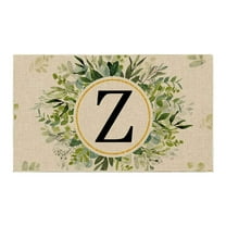 Welcome Mat Tyeign 1Pcs Summer Floor Mats Letter Family Last Name Initial Doormat Summer Doormat Holiday Mats Welcome Door Mats Welcome Matt Outdoor Door Mat Front Door Mat Outdoor Rug Bedroom Rug