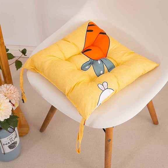 15.7 Inch Square Seat Cushion, Soft Chair Pad for Office Desk Garden Patio Sofa, Water-Resistant Pearl Cotton Indoor Outdoor Cushion, Colorful Comfort Floor Pillow Pad, Multicolor