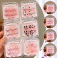 thumbnail image 3 of Saniro Cartoon Ear Clip Fake Nails for Kids - 10pcs, 6 Colors, Safe Materials, DIY Fun, 3 of 7