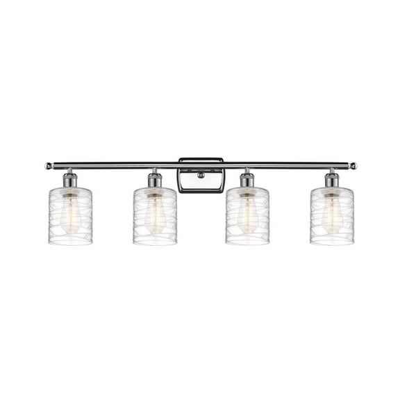 Innovations Lighting - Cobbleskill - 4 Light Bath Vanity In Art Nouveau Style-11