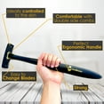 thumbnail image 4 of JaxBlade Long Handle Back Shaver Adjustable Back Hair Shaver, Body Shaver for Men Upgraded High-Quality Back Razor, Back Hair Removal for Dry & Wet Use with 5 Refill Blades, 4 of 5