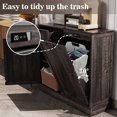thumbnail image 4 of KIGOTY Kitchen Tilt-Out Trash Cabinet, Pet Proof Wood Trash Cans for Dining Room,Living Room, Black, 4 of 7