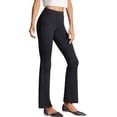 thumbnail image 2 of Hanes Women's Flare Leggings Pants Comfort Waistband X-Temp 31.5 in Inseam Black, 2 of 2
