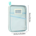 thumbnail image 7 of Sylvtty Mesh Zipper Pouch File Bag A4 Letter Size 3-Layer Transparent File Bag with Handle Document Organizer for School Travel Office, 7 of 7
