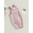 thumbnail image 3 of GXFC Infant Baby Girl Boy Suspender One Piece Jumpsuit Newborn Sleeveless Rompers Shorts Overalls Toddler Casual Bodysuit Clothes 0-24M, 3 of 8
