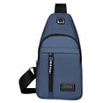 thumbnail image 3 of Bolso De Pecho Para Hombre De Moda Bolso De Hombro Impermeable Para Deportes Al Aire Libre Ligero Azul+Bolso De Pecho Para Hombre A La Moda, Ligero, Para Deportes Al Aire Libre, azul y gris Soledad none, 3 of 10