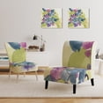 thumbnail image 3 of Designart "Spring Bouquet II" Upholstered Traditional Accent Chair - Arm Chair, 3 of 5