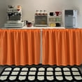 thumbnail image 2 of Cabinet Curtains for Kitchen,Dust Proof Privacy for Bathroom Kitchen Under Desk Laundry Room Orange, 2 of 6