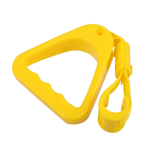 Clispeed Elderly Car Handle Assist Subway Handrail Ring Yellow Plastic For Hospitals 1Set