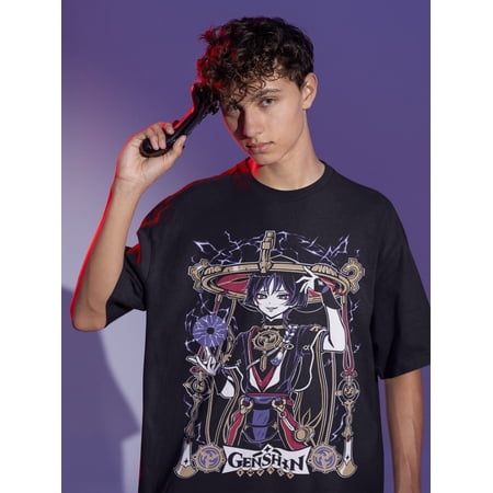 Genshin Impact Unisex T-Shirt - Scaramouche / Wanderer / Kunikuzushi, Japanese Anime Genshin Impact, Gaming T-Shirt, Anime Waifu Shirt