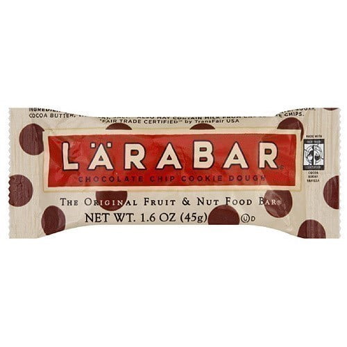 Larabar Chocolate Chip Cookie Dough Food Bar, 1.6 oz (Pack of 16