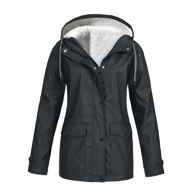 Chaqueta De Esquí Impermeable Para Mujer Abrigo De Nieve De Invierno Cálido Impermeable Con Capucha - Gris Oscuro Gris oscuro S Yuyangstore Rompevientos