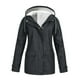 thumbnail image 1 of Chaqueta con capucha a prueba de viento para mujer, impermeable, para nieve, esquí, con capucha, prendas de vestir para exteriores, correr, senderismo , Gris oscuro S Yinane Rompevientos, 1 of 4