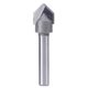 thumbnail image 2 of Vástago de 1/4 pulgada 90 grados V Groove Router Bit Trimming Cutter Fresa (1/2) Ndcxsfigh nuevos, 2 of 6