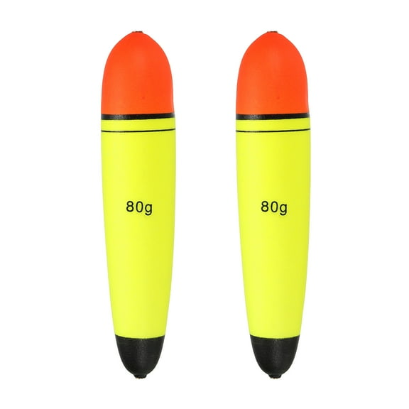 EVA 2.8oz Fishing Slip Bobbers Float, Yellow, 2 Pack